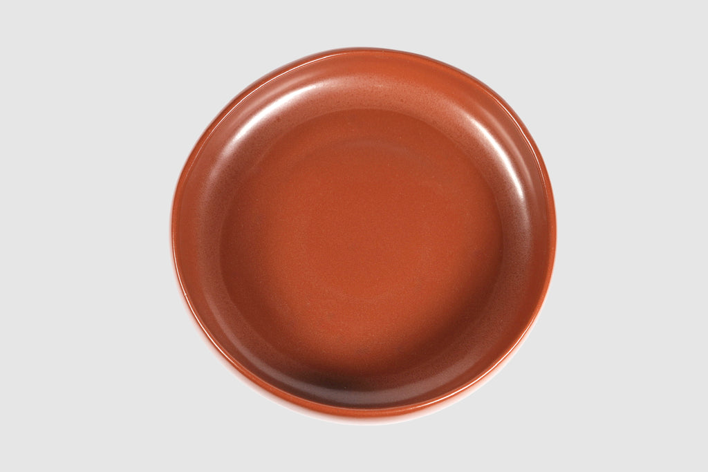 Large Oax Salad Bowl by Humo 1810 – wide low stoneware, rolled rim, 10 inch