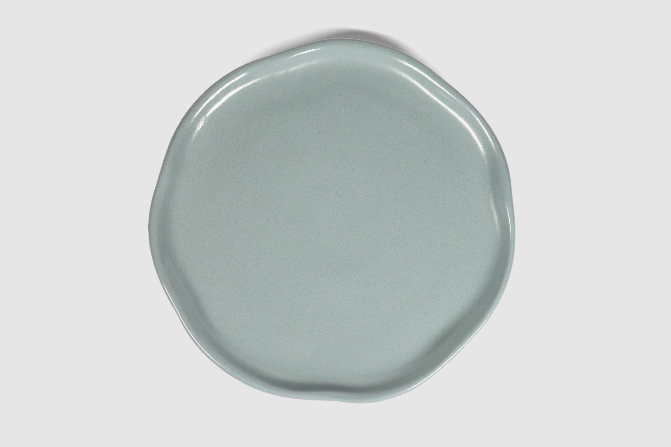 Side Plate Safin by Humo 1810 – taupe stoneware, softly undulating rim, 8.75 inch