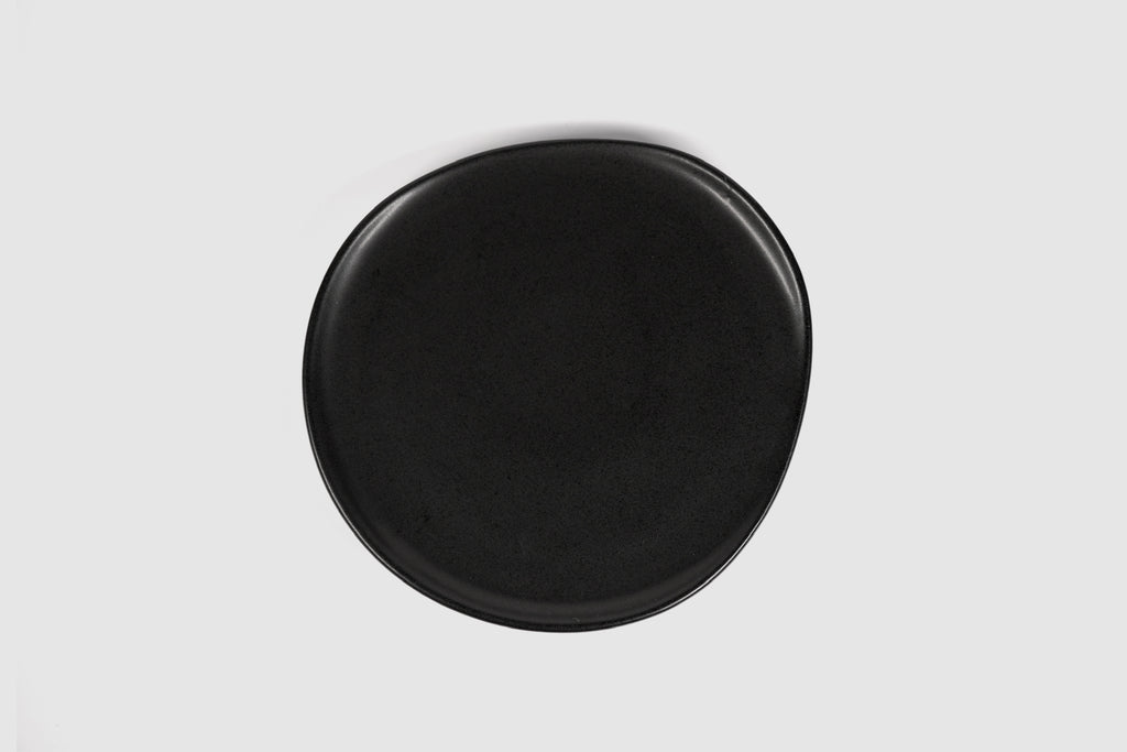 Side Plate Sanka by Humo 1810 – capuchino matte stoneware, soft three-sided edge, 8.25 inch